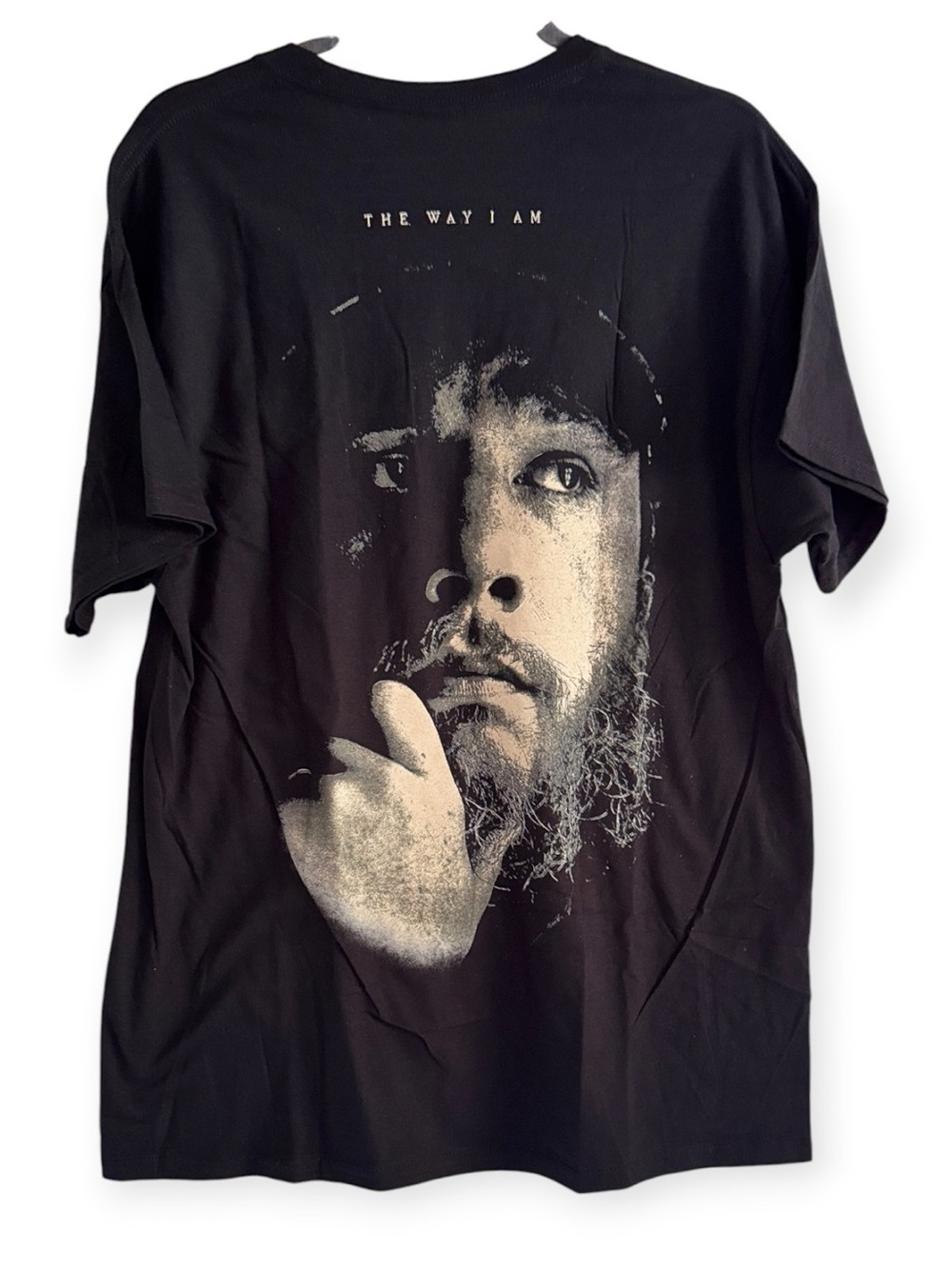Luke Combs Merch The Way I Am Album Promo T-Shirt - Washed Black Graphic Tee L